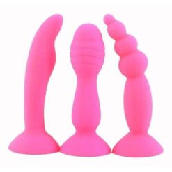 Coffret Plug Anal Homme - Rose - Plug anal