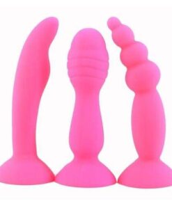 Coffret Plug Anal Homme - Rose - Plug anal