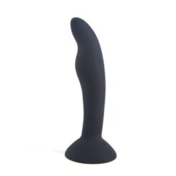 plug anal en silicone souple noir