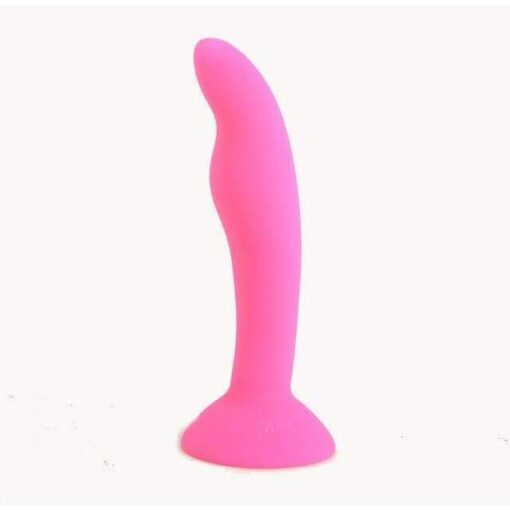 plug anal en silicone souple rose