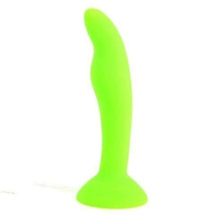 plug anal en silicone souple vert