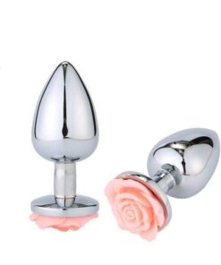 Plug Anal Fleur rose pale