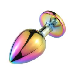 Plug Anal en acier Arc-en-Ciel Bijou Multicolore