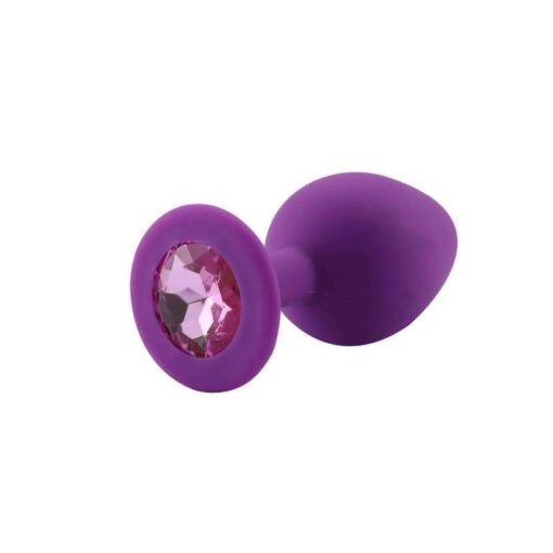 plug anal silicone bijou fushia