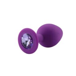 Plug Anal Silicone Violet Diamant Violet clair