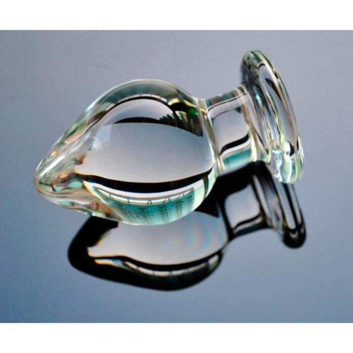 gros plug anal verre transparent