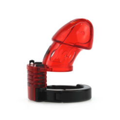 Cage de Chastete plastique Rouge Ajustable