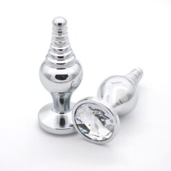 Le plug anal diamant soft spirale en acier