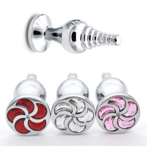 plug anal diamant avec bijou spirale