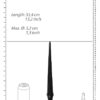 Long Plug Anal Silicone Noir