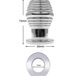 Plug Anal Tunnel Strié Métal