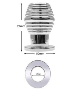 Plug Anal Tunnel Strié Métal