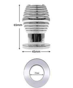 Plug Anal Tunnel Strié Métal