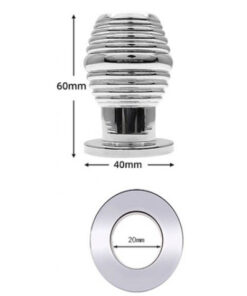 Plug Anal Tunnel Strié Métal