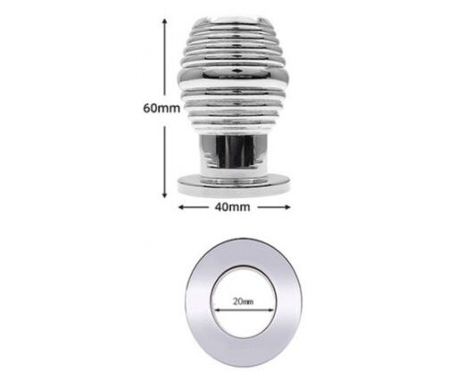 Plug Anal Tunnel Strié Métal