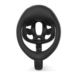 Cage à Pénis Noir Couvercle Rabattable