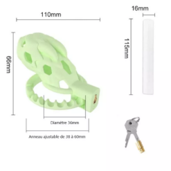 Cage de Chasteté Rigide Dragon Vert