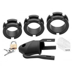 Cage de Chasteté Silicone Petit Oiseau Noir