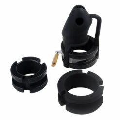 Cage de Chasteté Silicone Petit Oiseau Noir