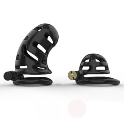 Cage de Chasteté Courte à Rayures