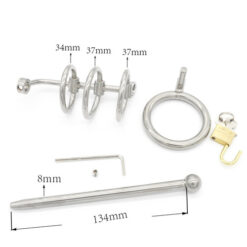 Cage de Chasteté en Métal Tige Urètre