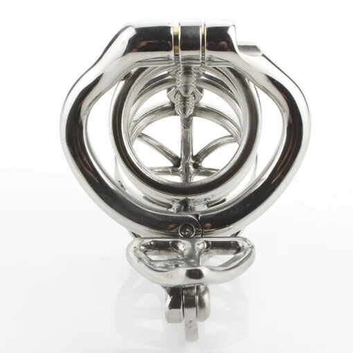Cage de Chasteté Métal Vis Diabolique