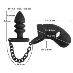 Cage de Chasteté Plug Anal Silicone Cage de Chasteté Plug Anal Silicone