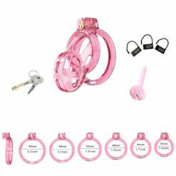 Cage de Chasteté Soumission Souple Rose