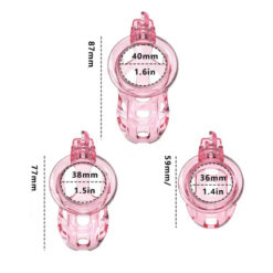 Cage de Chasteté Soumission Souple Rose