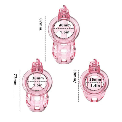 Cage de Chasteté Soumission Souple Rose