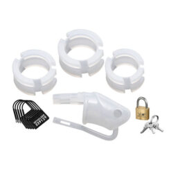 Cage de Chasteté Blanche Bird Locked