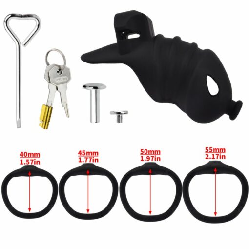 Cage de Chasteté Ultra-Confort en Silicone Souple