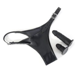 Ceinture de Chasteté avec Gode Anal et Vaginal