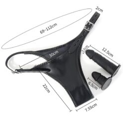 Ceinture de Chasteté avec Gode Anal et Vaginal