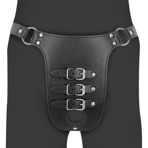 Ceinture de Chasteté Homme avec Sangles à Pénis