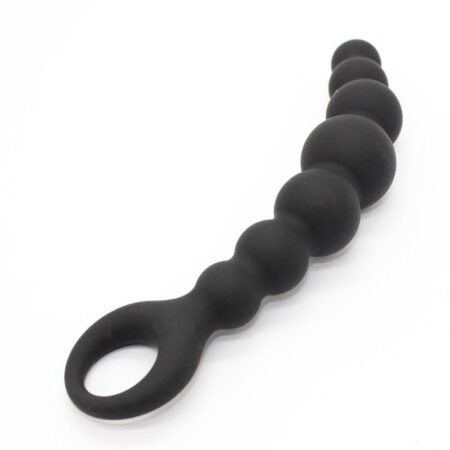 chapelet anal silicone noir