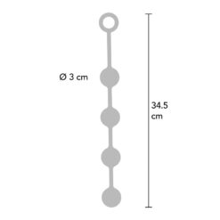 Chapelet Anal Souple 4 Boules 3cm