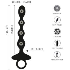 Chapelet Anal Vibrant à Perles Flexibles