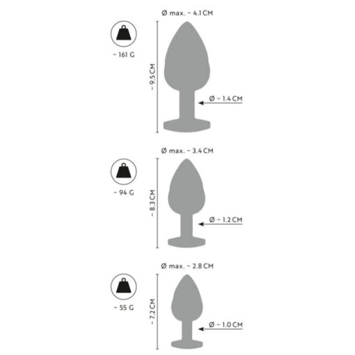 Coffret Plug Anal Diamant Diamonds