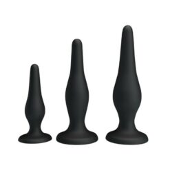 Coffret Plug Anal Débutant Silicone Noir