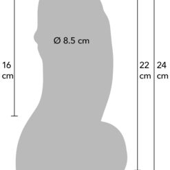 Dildo XXXL Noir Plaisir Infernal