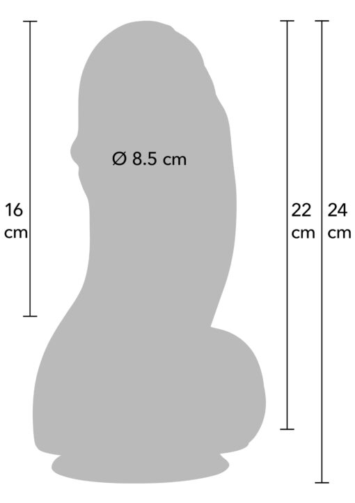 Dildo XXXL Noir Plaisir Infernal