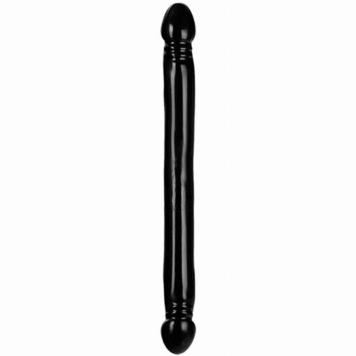 Double Gode Classique Noir 45x3,8cm