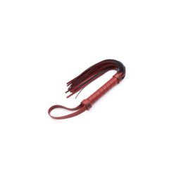 Fouet Simili Cuir Rouge 40cm