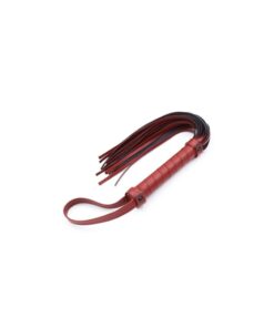 Fouet Simili Cuir Rouge 40cm