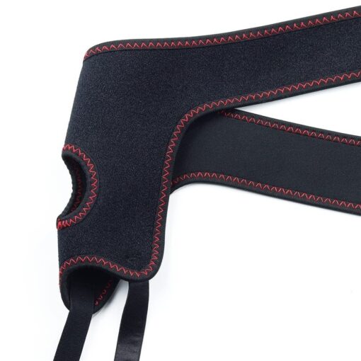 Gode Ceinture Droit Noir 19x5cm