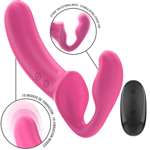 Gode Ceinture Femme Vibrant à Télécommande