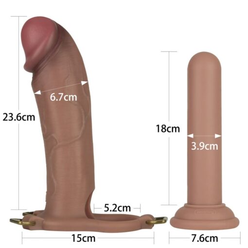 Gode Ceinture Unisexe Creux Gros Diamètre