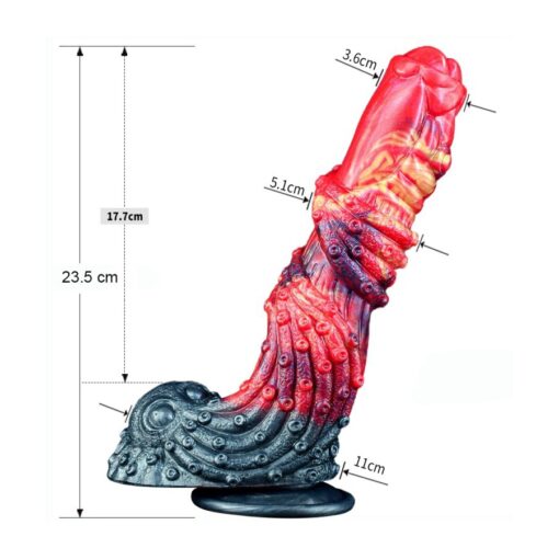 Gode Dragon Silicone Pieuvre