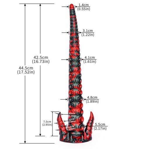 Gode Dragon Tentacule Diabolique Silicone